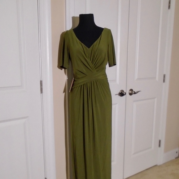 BHLDN NWT Olive Chelle Short Sleeve Maxi Dress - Picture 6 of 13